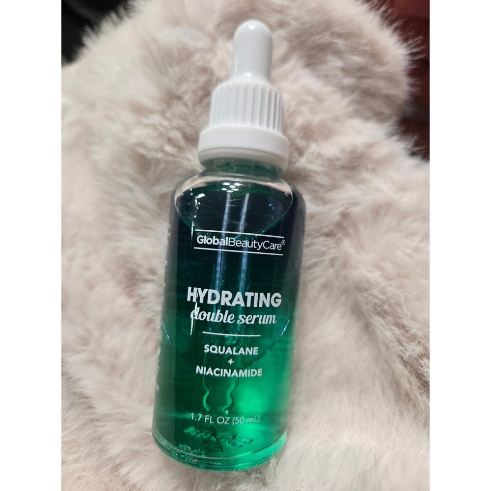 Global Beauty Care Hydrating Double Serum Squalane Niacinamide 1.7oz New